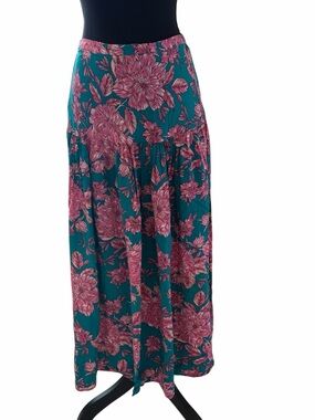 Abel the Label Bonnie Floral Maxi Skirt from Anthropology Size Small